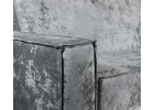 Диван Лофт книжка 120 серый плюш, широкие боковины, Фото Диван