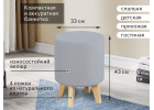 Банкетка №16 Вариант 5 Мора серый, МебельГрад