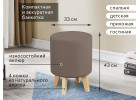 Банкетка №16 Вариант 2 Мора темно-коричневый, МебельГрад