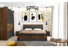 Шкаф с раздвижными дверями с обрамлением "Глазго" спальня, МебельГрад