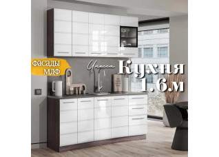 Инесса кухня 1.6 м Белый глянец